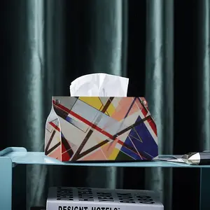 Terror In The Triangle Leather Tissue Box