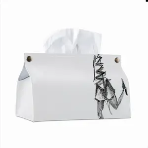 Angst Fear Leather Tissue Box