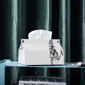 Angst Fear Leather Tissue Box