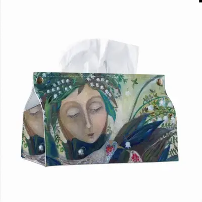 Angel Of Spring Leather Tissue Box