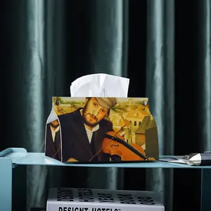 Fiddler On The Roof Leather Tissue Box