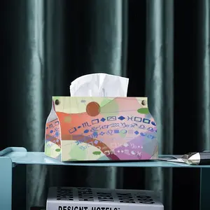 Swimming Girl Leather Tissue Box