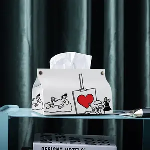 Art Lover Leather Tissue Box