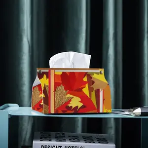 Autumn Leather Tissue Box