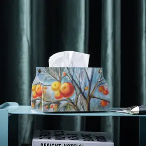 The Apple Tree Leather Tissue Box