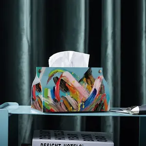 Hear The Ocean Leather Tissue Box