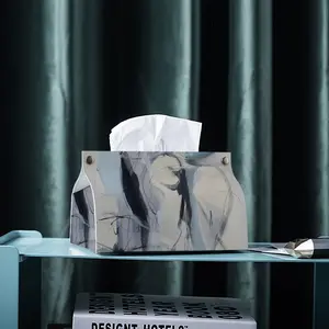 The Magician Leather Tissue Box