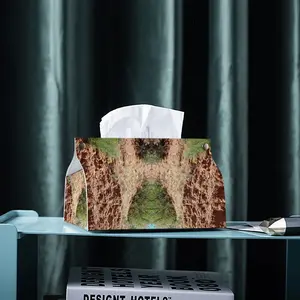 Rock-In The Redrocks Leather Tissue Box