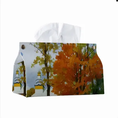 Fall Transcarpathia Leather Tissue Box