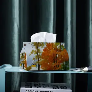 Fall Transcarpathia Leather Tissue Box