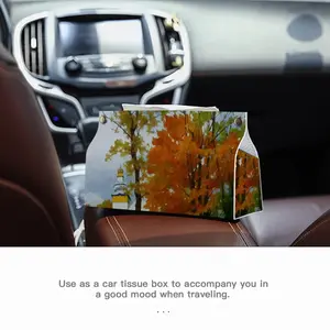 Fall Transcarpathia Leather Tissue Box