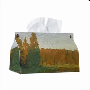 Quiet Evening Leather Tissue Box