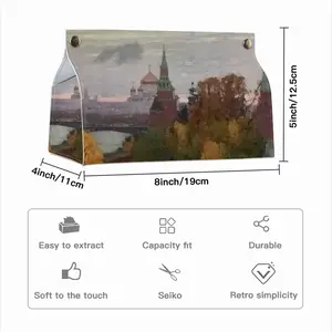 Autumn In The Kremlin Leather Tissue Box