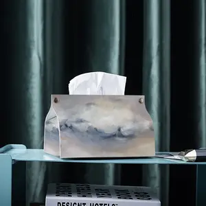 Matchstick Sky Leather Tissue Box