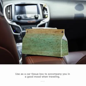 Wind Swept Leather Tissue Box