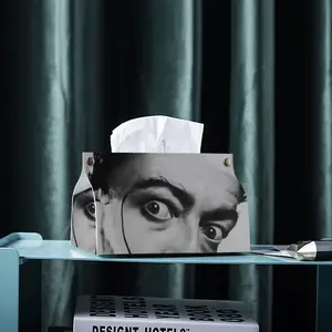 Salvador Dali Leather Tissue Box