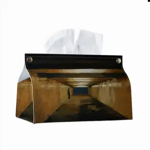 Accidental Witness Leather Tissue Box