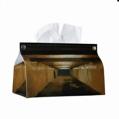 Accidental Witness Leather Tissue Box