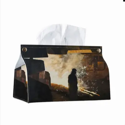 Blast Furnace Breath Leather Tissue Box