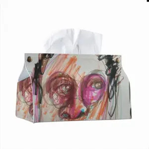 Go With The Flow Leather Tissue Box