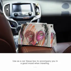 Go With The Flow Leather Tissue Box