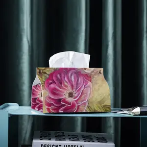 Smell Of Rose Leather Tissue Box