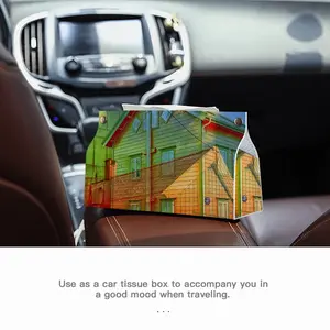 Color The Shaodows Leather Tissue Box