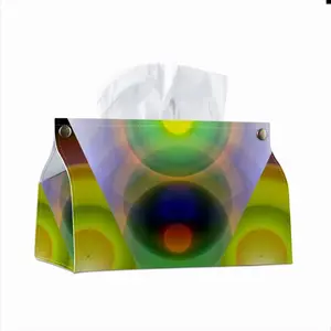 Eyes Space Leather Tissue Box