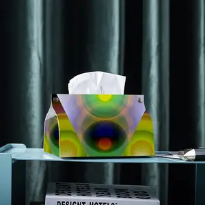 Eyes Space Leather Tissue Box