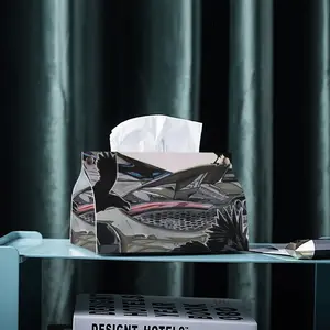 Crowns And Mclaren Leather Tissue Box