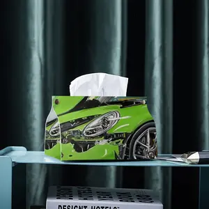 Porsche Gt3 Crash Leather Tissue Box