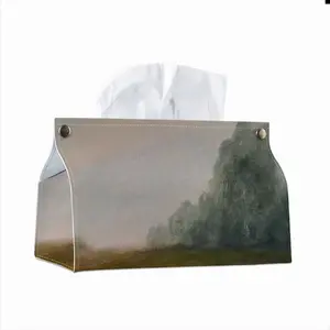 Atmospheric Landscape Leather Tissue Box