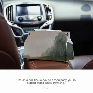 Atmospheric Landscape Leather Tissue Box