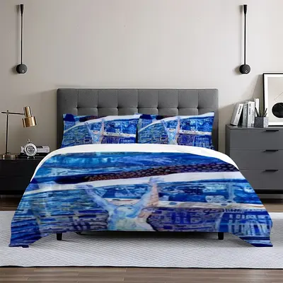 True Blue 3-Piece Bedding Set