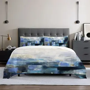 Blue Village 3-Piece Bedding Set