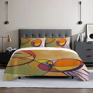 Fake Stained Glass 1 3-Piece Bedding Set