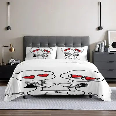 Thinking Of Love 3-Piece Bedding Set