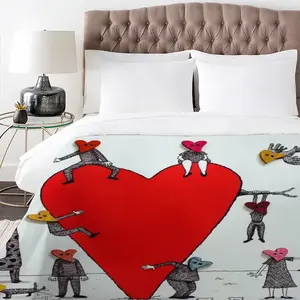 Love Is All Around 3-Piece Bedding Set