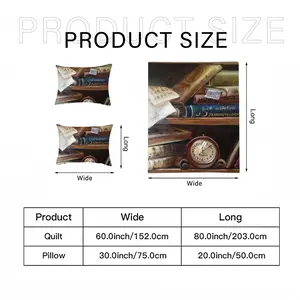 Personal Book Shelf 3-Piece Bedding Set