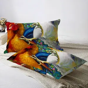 Fighting Roosters 3-Piece Bedding Set