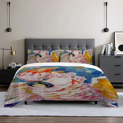 Catching A Cockatoo Parrot In A Coma 3-Piece Bedding Set