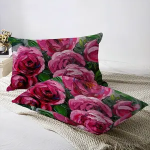 Pink Climbing Roses 3-Piece Bedding Set