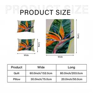 Strelitzia Plant 3-Piece Bedding Set