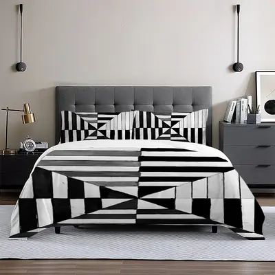 Grey Areas In Between 3-Piece Bedding Set