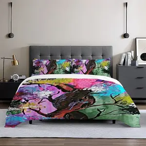 Colorful Family Tree 3-Piece Bedding Set