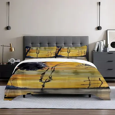 Village In Amber 3-Piece Bedding Set