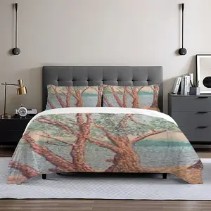 Trees Near A Lake 3-Piece Bedding Set