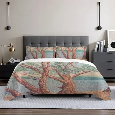 Trees Near A Lake 3-Piece Bedding Set