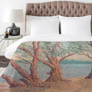 Trees Near A Lake 3-Piece Bedding Set