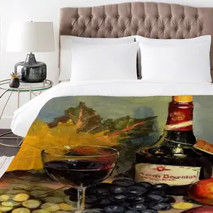 Bright Still Life With Wine 3-Piece Bedding Set